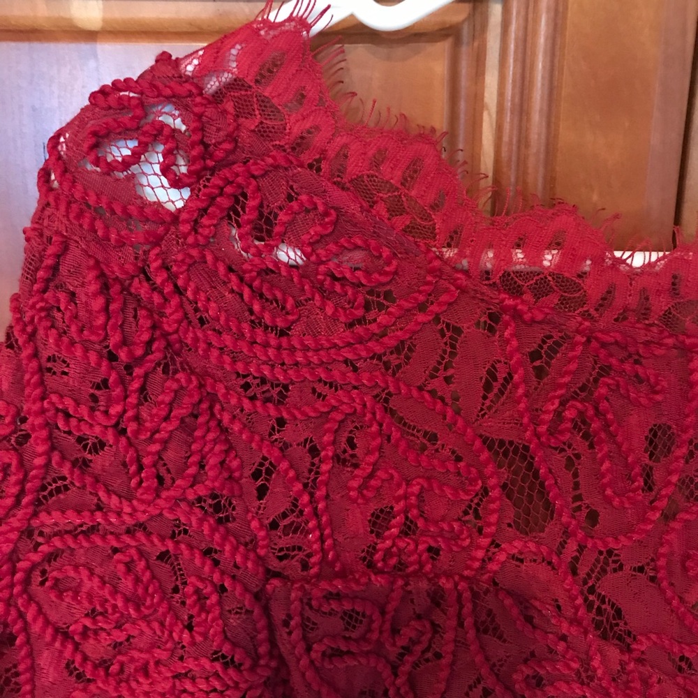 Open back lace dress